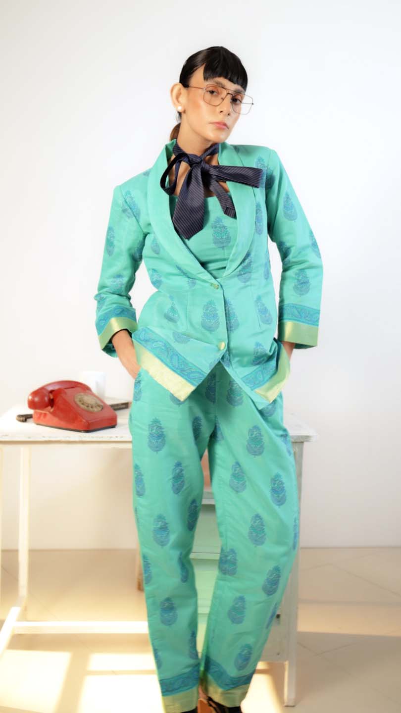 Frostfire Edge(  3 PCS PANT SUIT CO-ORD SET)