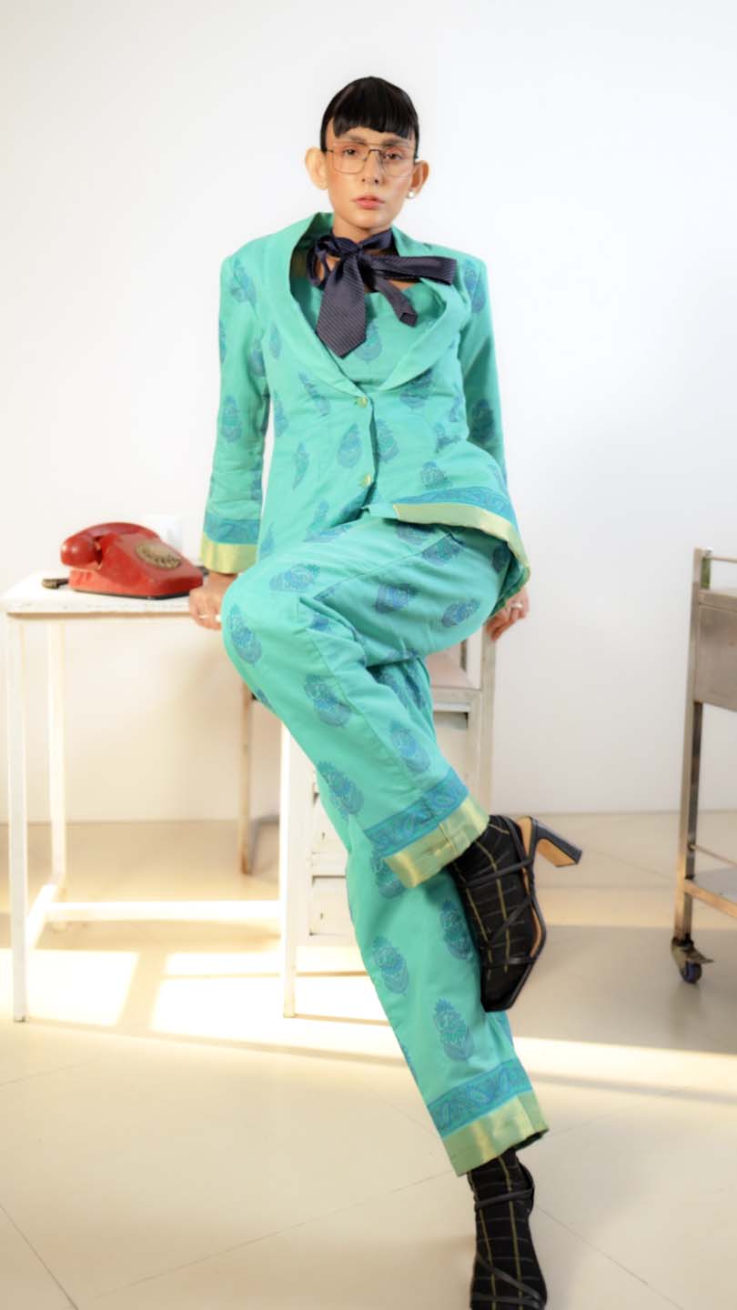 Frostfire Edge(  3 PCS PANT SUIT CO-ORD SET)