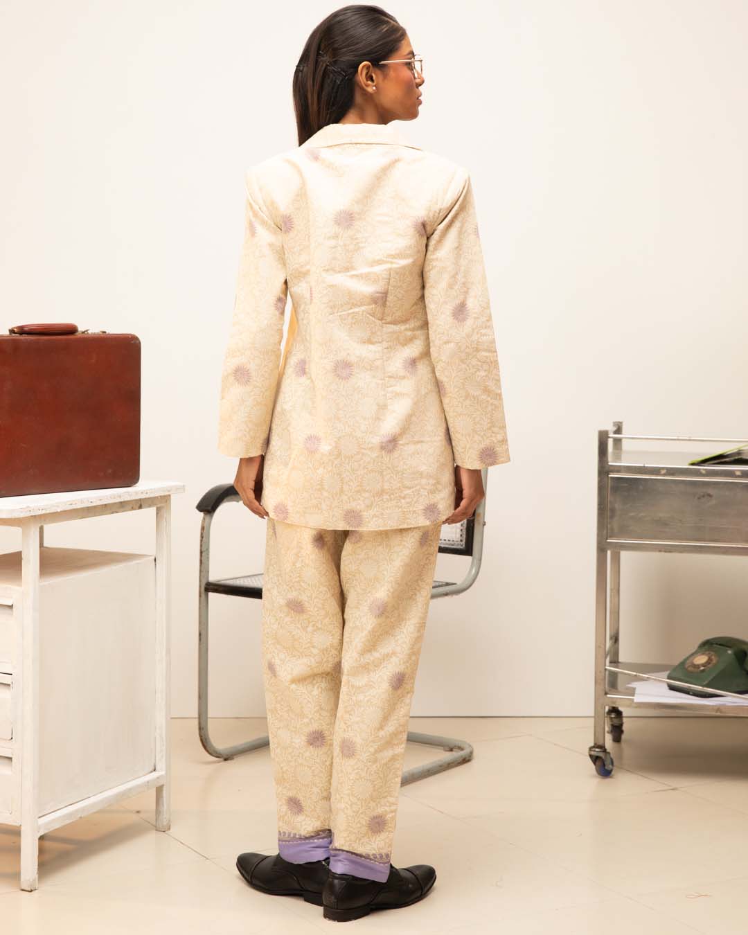 Opal Flame(  3 PCS PANT SUIT CO-ORD SET)