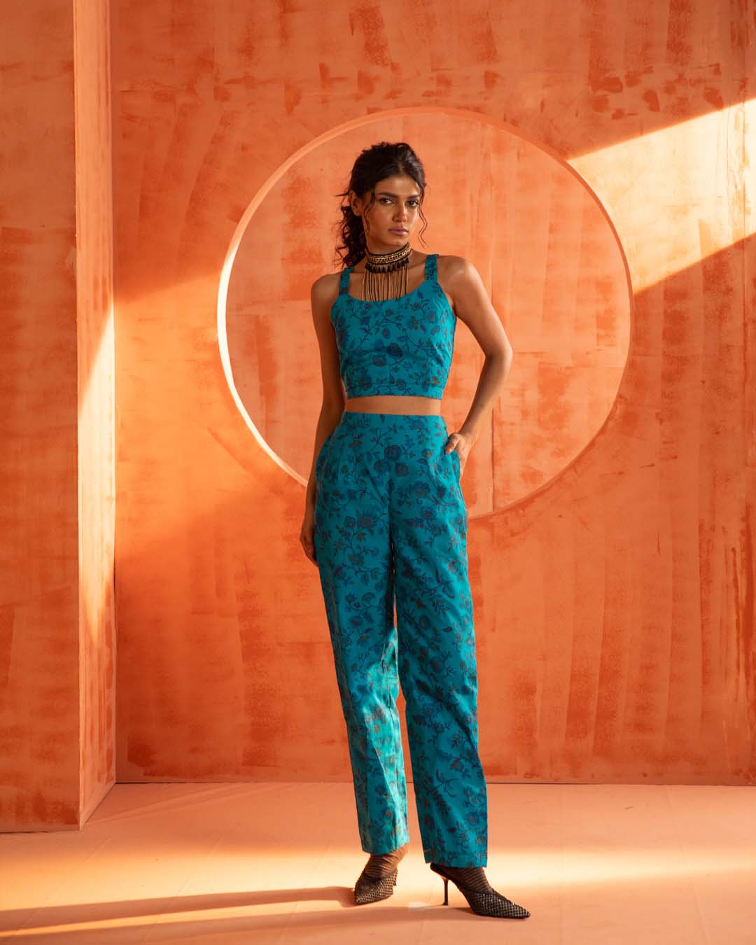 Emerald Sentinel(  3 PCS PANT SUIT CO-ORD SET)