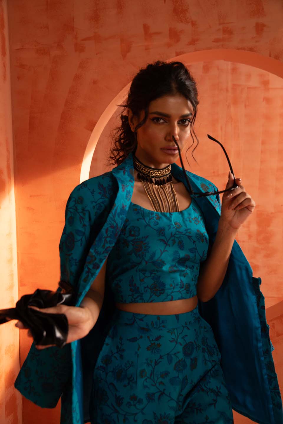 Emerald Sentinel(  3 PCS PANT SUIT CO-ORD SET)