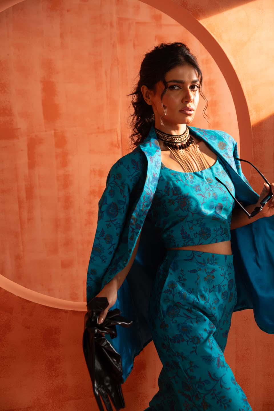 Emerald Sentinel(  3 PCS PANT SUIT CO-ORD SET)