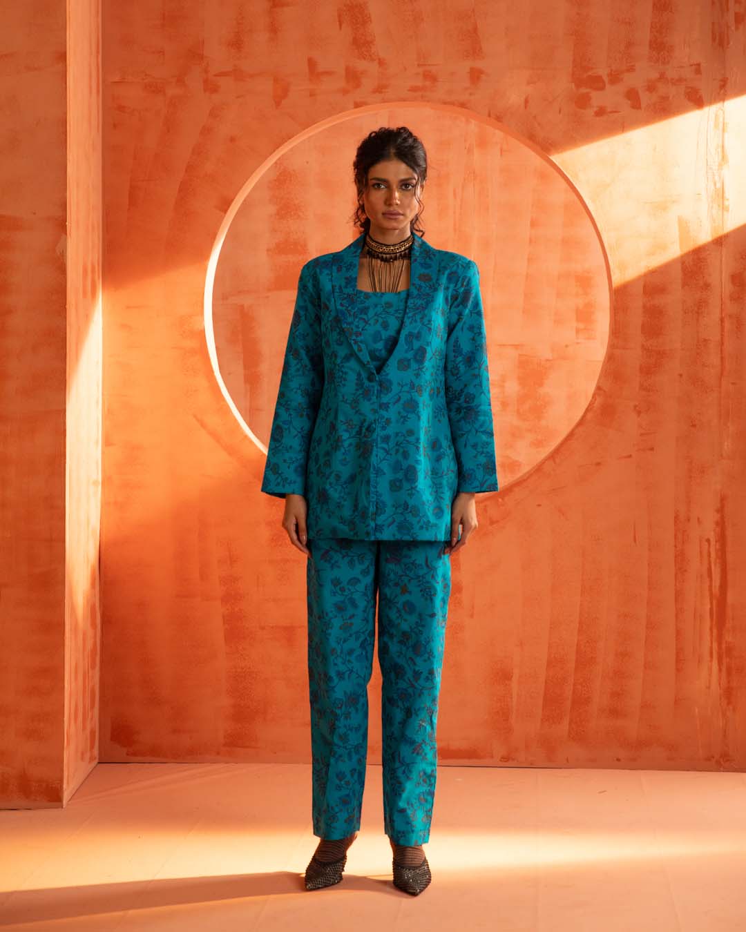 Emerald Sentinel(  3 PCS PANT SUIT CO-ORD SET)