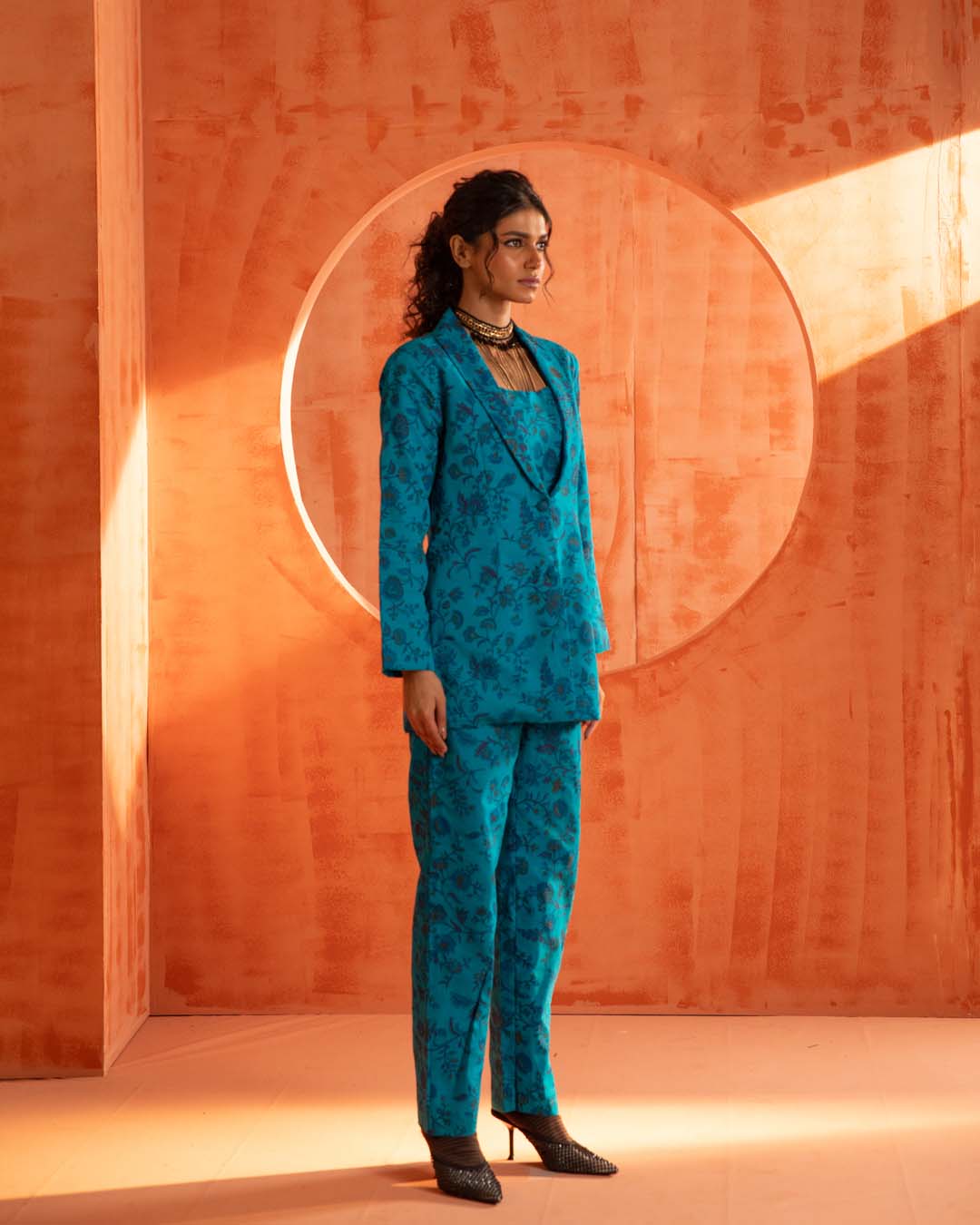 Emerald Sentinel(  3 PCS PANT SUIT CO-ORD SET)