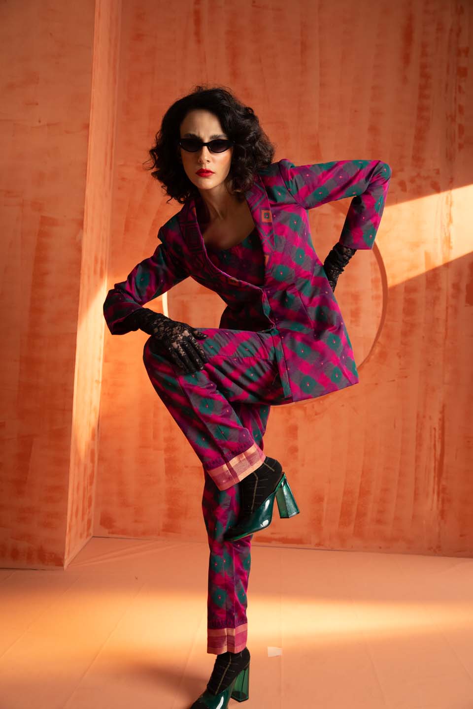 Scarlet Sabre(  3 PCS PANT SUIT CO-ORD SET)