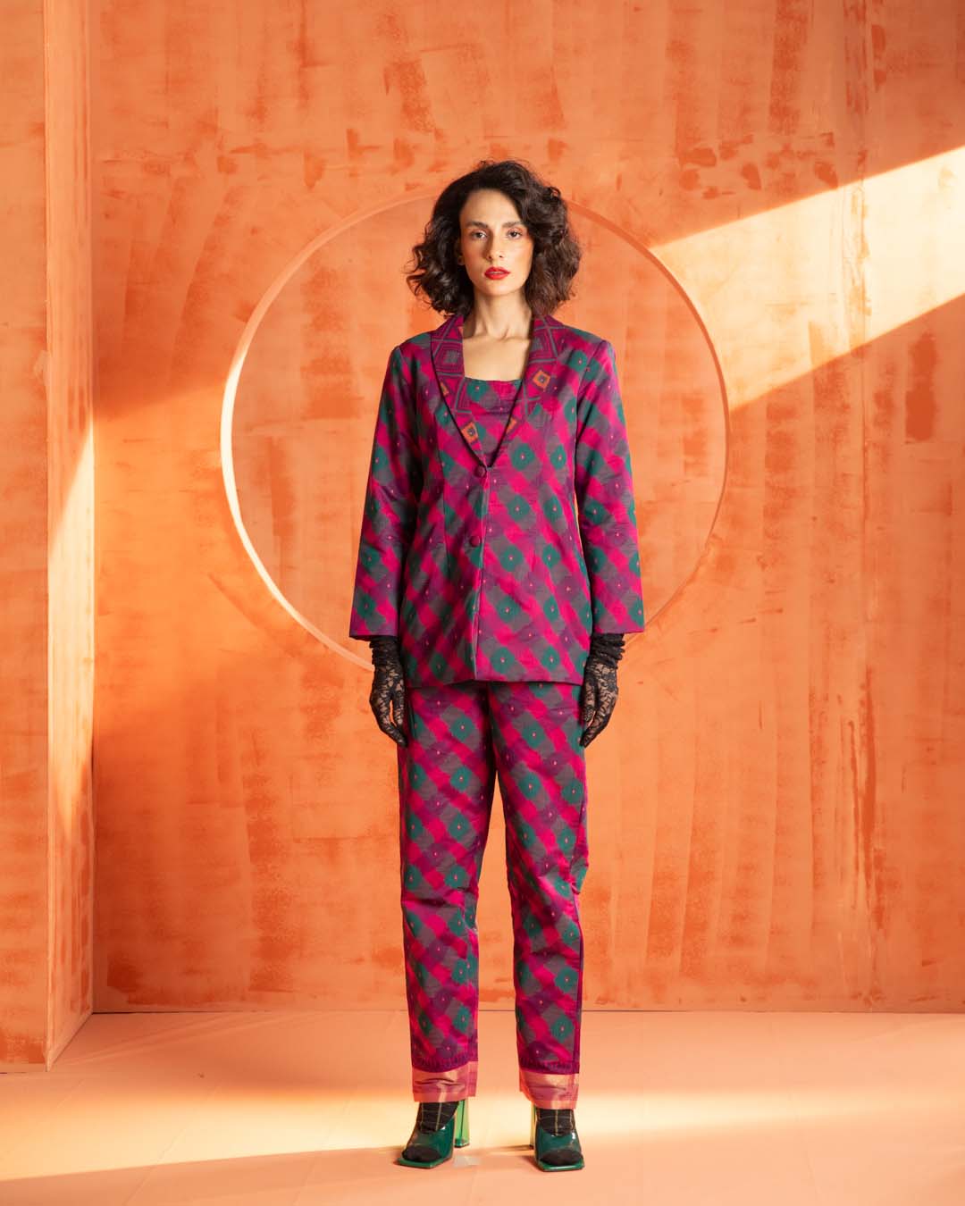 Scarlet Sabre(  3 PCS PANT SUIT CO-ORD SET)