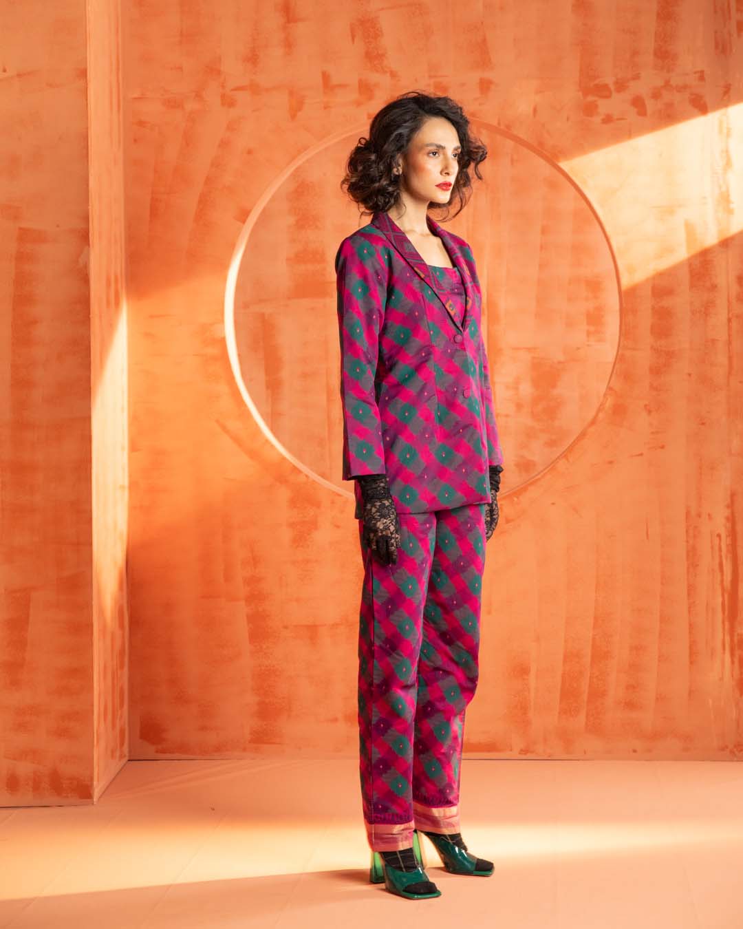 Scarlet Sabre(  3 PCS PANT SUIT CO-ORD SET)