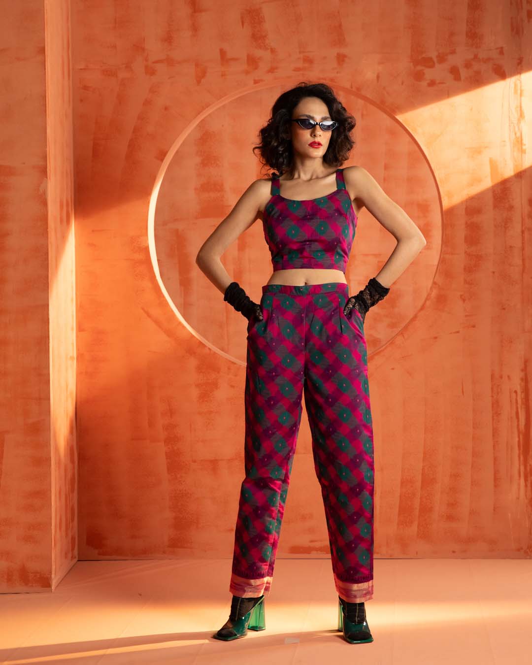 Scarlet Sabre(  3 PCS PANT SUIT CO-ORD SET)