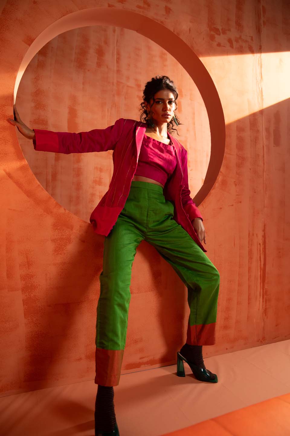 Ruby Glimmer(  3 PCS PANT SUIT CO-ORD SET)