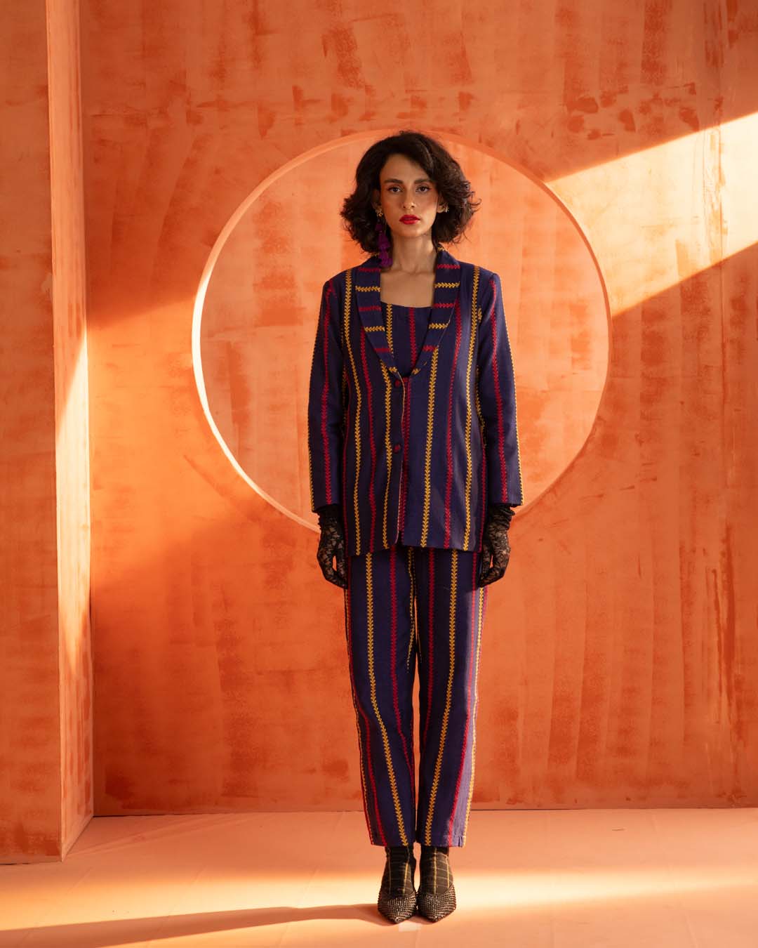 Midnight Falcon(  3 PCS PANT SUIT CO-ORD SET)