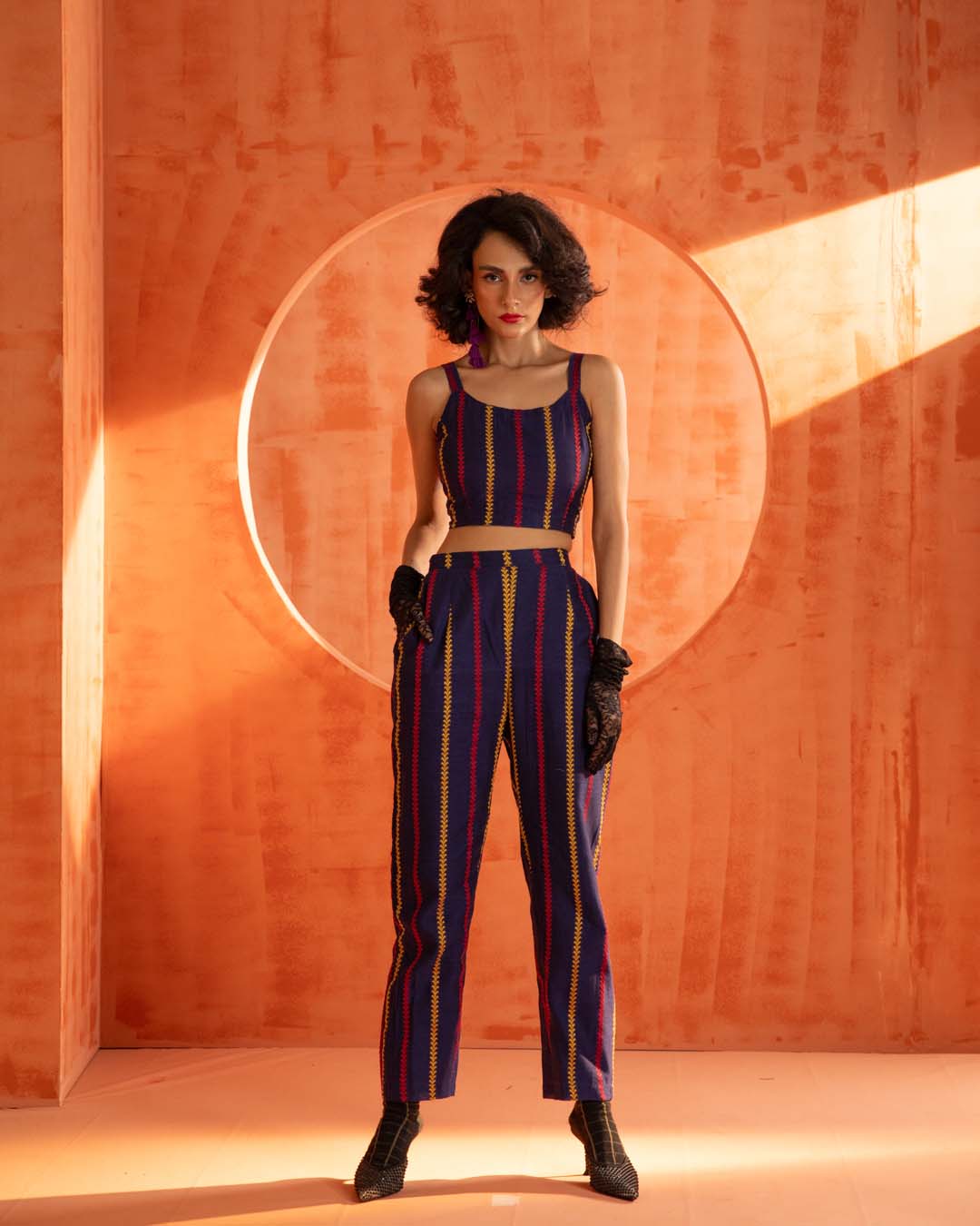 Midnight Falcon(  3 PCS PANT SUIT CO-ORD SET)