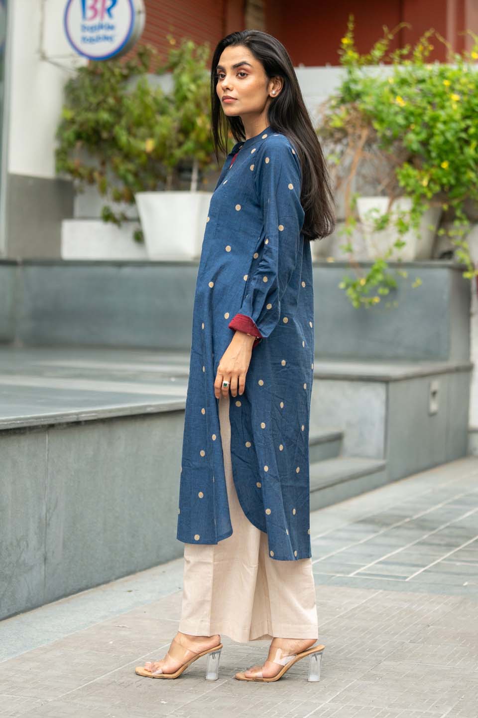 Midnight Buti — Handloom Cotton Kurta