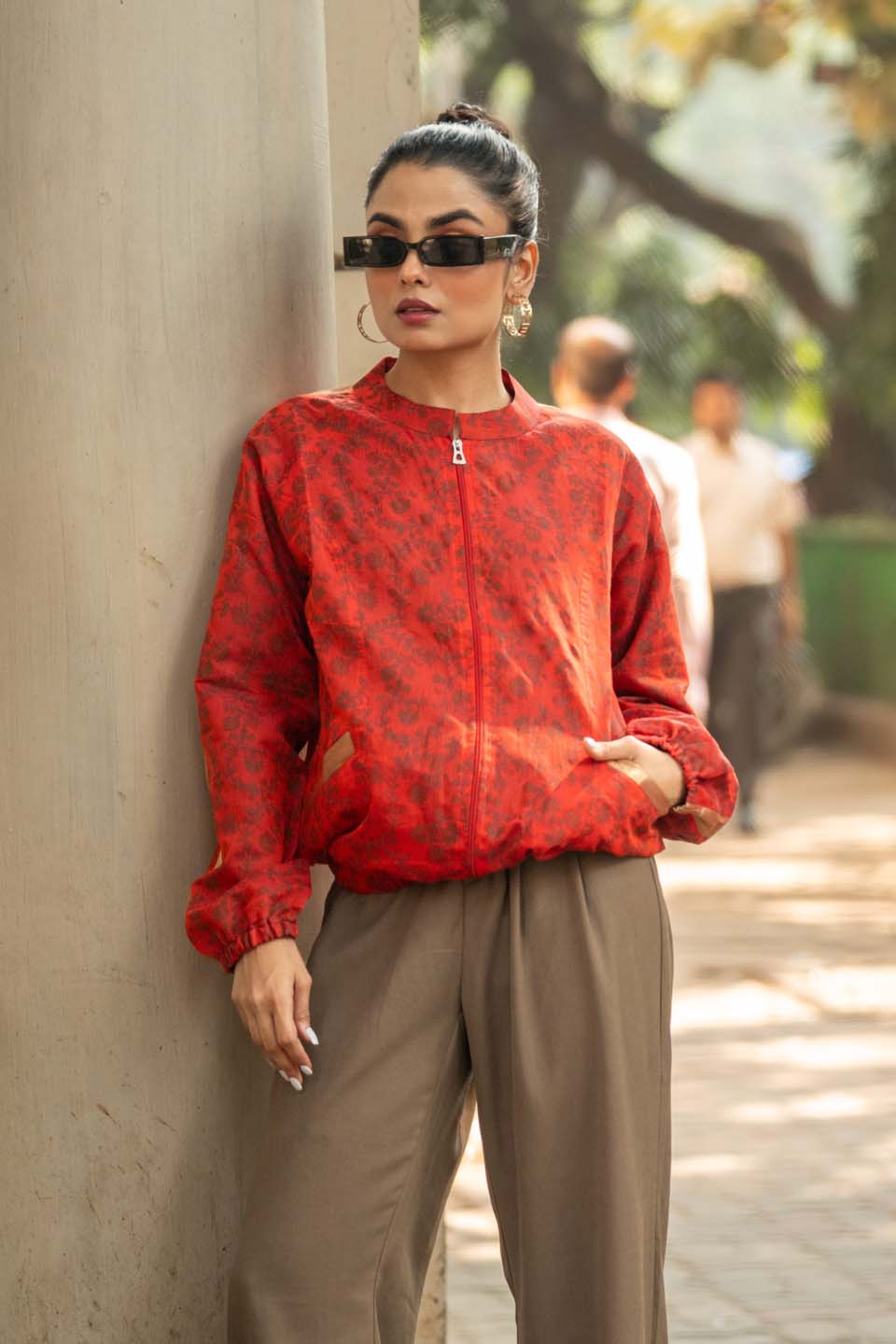 Ruby Red - Bomber Jacket