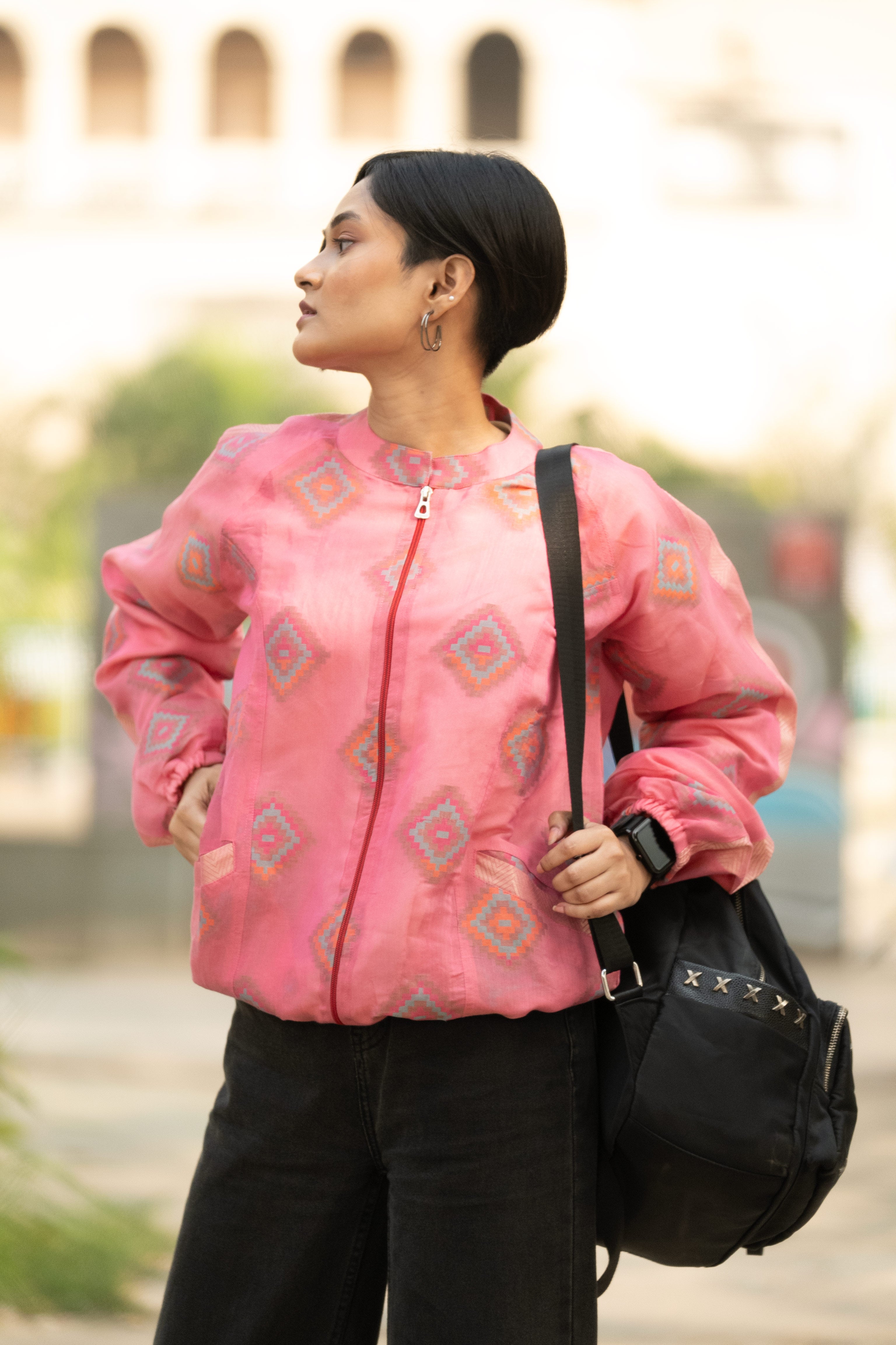 Pixel Pink - Bomber Jacket