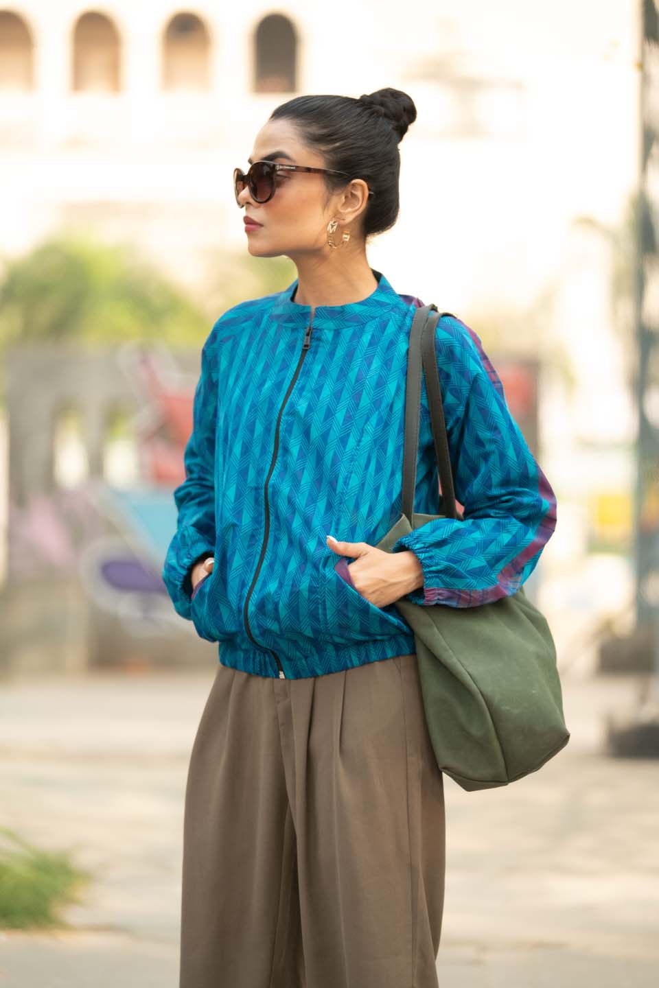 Blue Horizon - Bomber Jacket