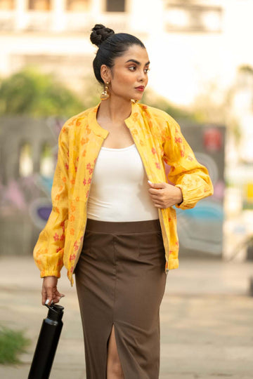 Sunburst Bloom - Bomber Jacket