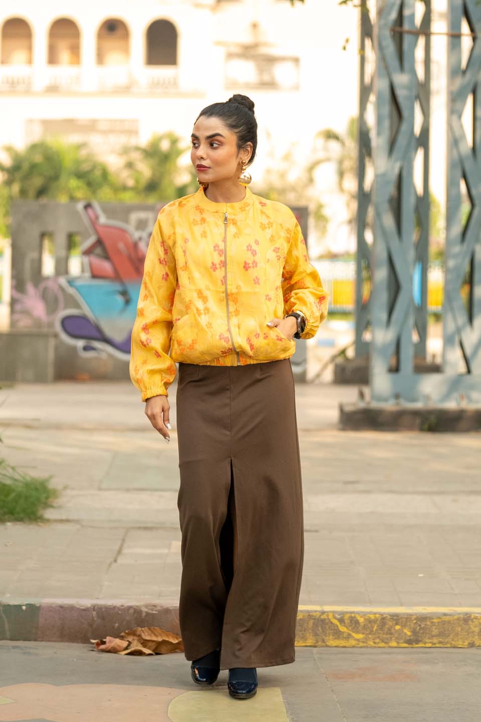 Sunburst Bloom - Bomber Jacket