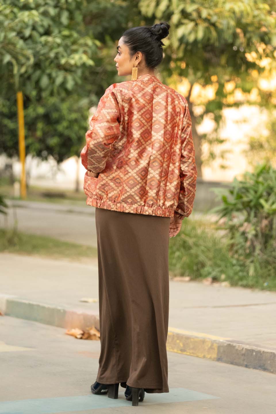 Coral Ember - Bomber Jacket