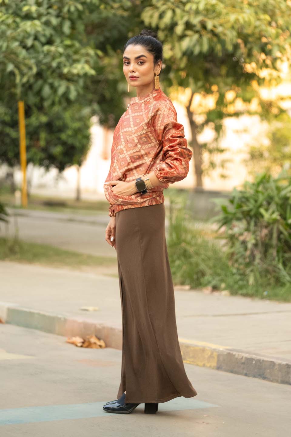 Coral Ember - Bomber Jacket