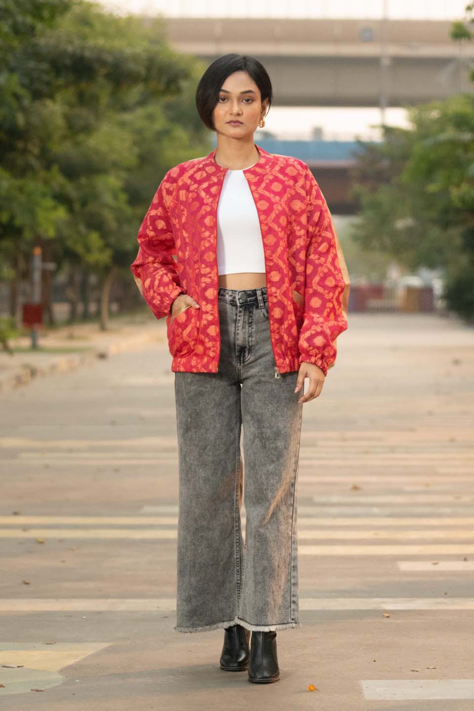 Crimson Halo - Bomber Jacket