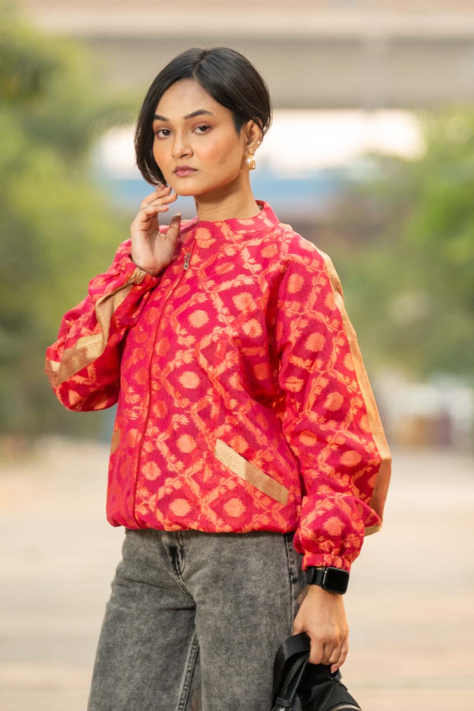 Crimson Halo - Bomber Jacket