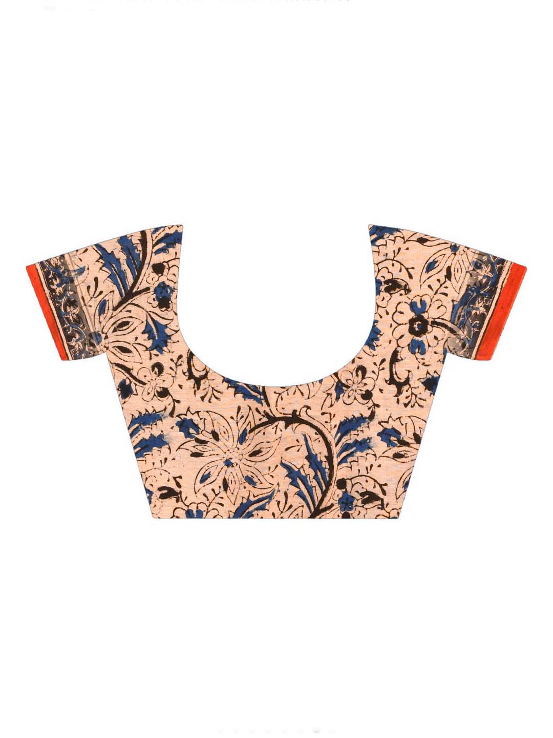 ADORNED BLOOM BLISS (KALAMKARI 100% PURE COTTON SAREE)