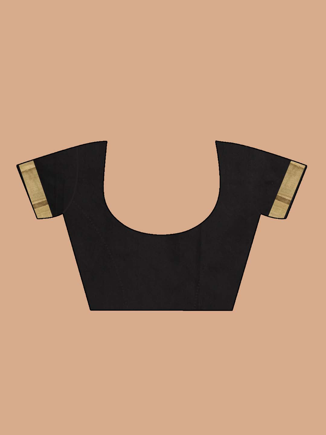 Indethnic Chanderi Handloom Silk Cotton Saree - Blouse Piece View