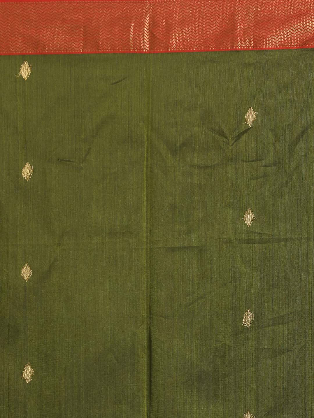 Indethnic Maheshwari Handloom Silk Cotton Saree - Saree Detail View