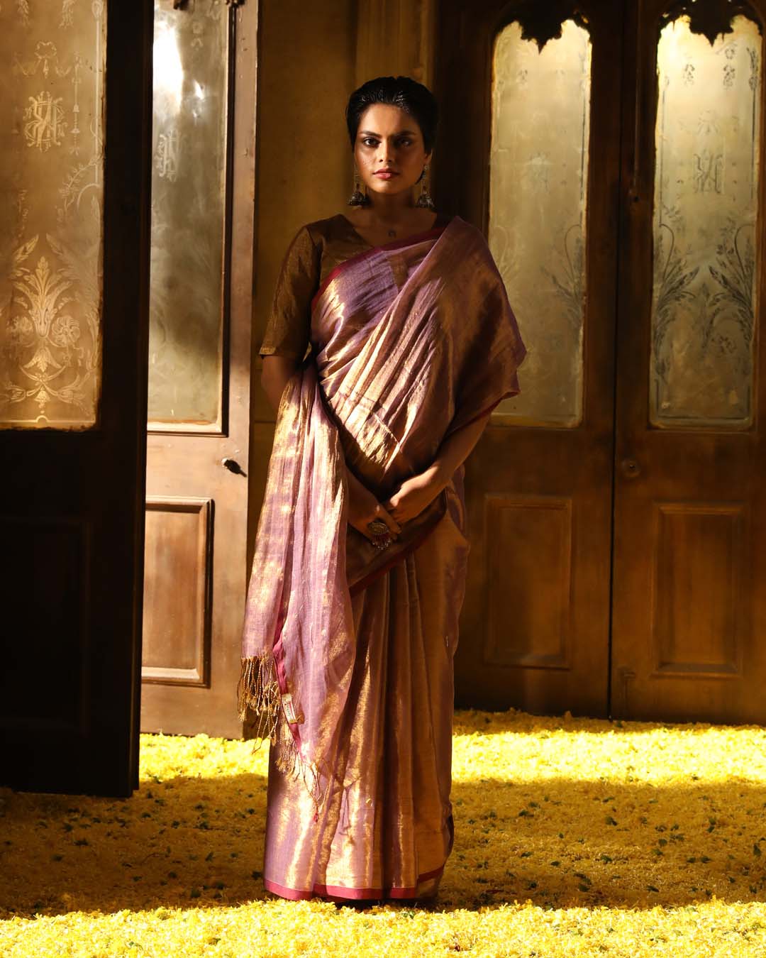 ROYAL AMETHYST (HANDLOOM 100% PURE COTTON SAREE)