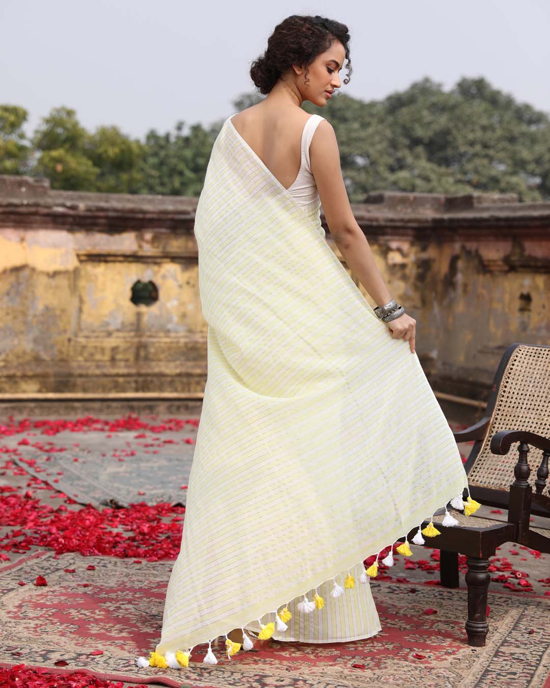 SUNNY SPECTRUM (HANDLOOM 100% PURE COTTON SAREE)