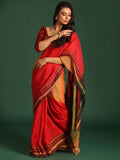 Indethnic Multi Pure Linen Colour Blocked Design Jamdani - View 1