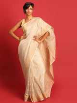 SANDSTONE ELEGANCE (JAMDANI 100% PURE SILK SAREE)