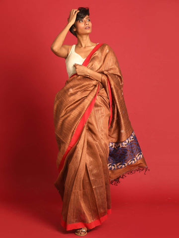 EMBER GRACE (JAMDANI 100% PURE SILK SAREE)