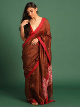 RUSTIC RADIANCE (JAMDANI 100% PURE SILK SAREE)