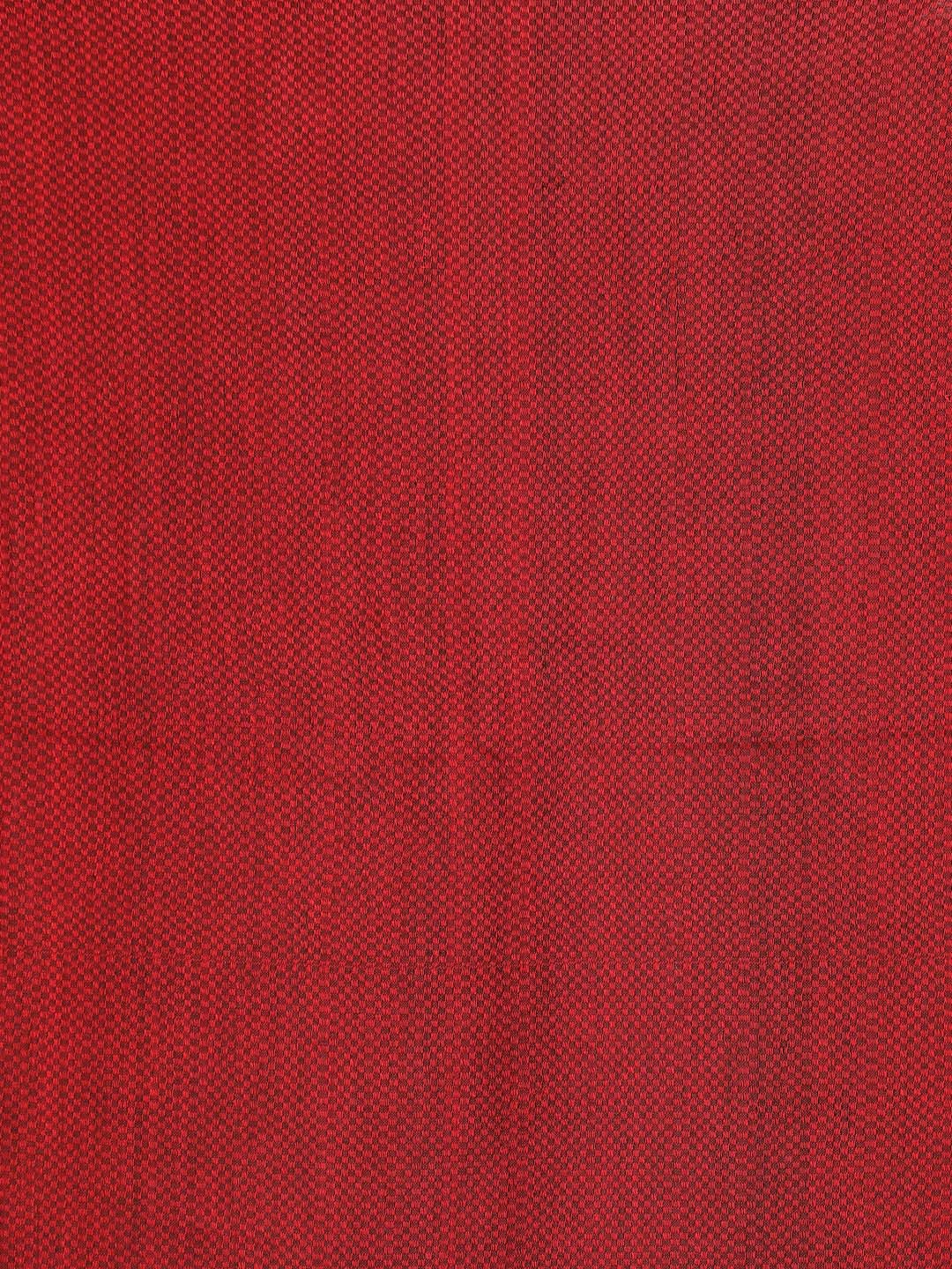 Indethnic Red Bengal Handloom Pure Cotton Saree Party Saree - Saree Detail View