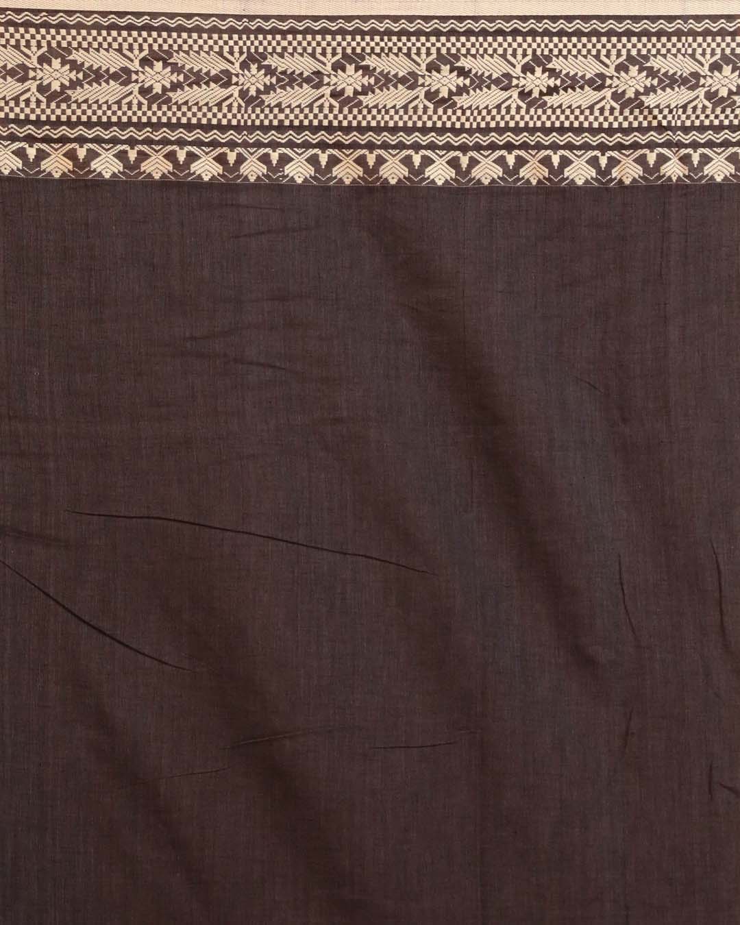 SLATE SERENITY (BENGAL HANDLOOM 100% PURE COTTON SAREE)