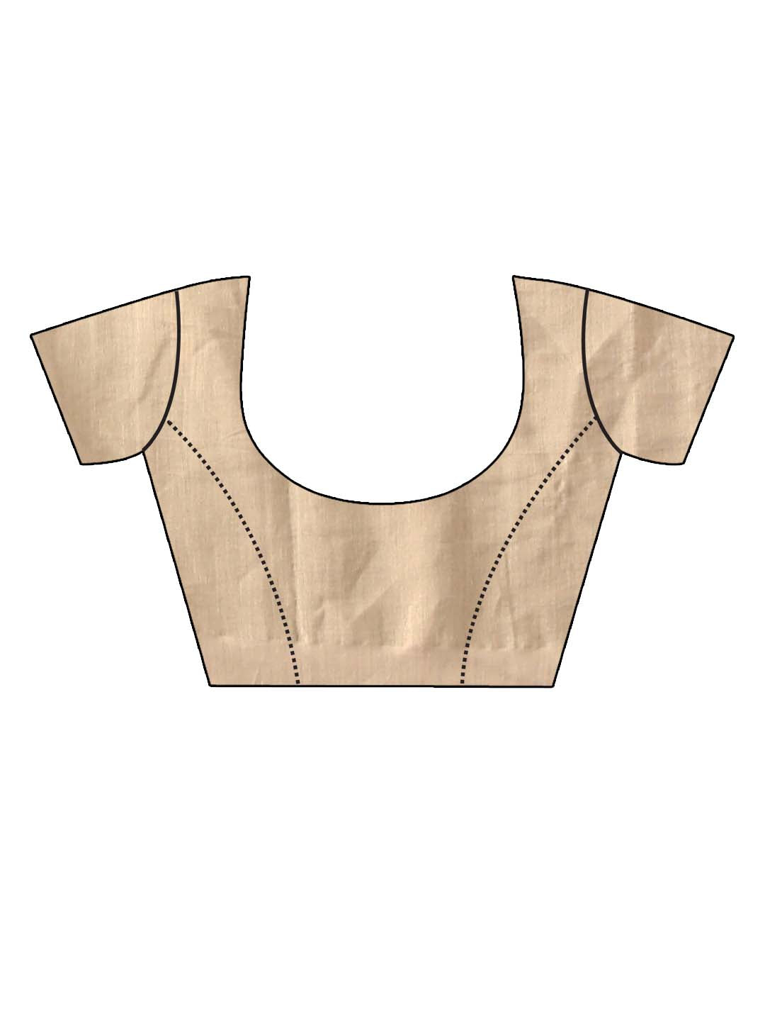 Indethnic Grey Solid Party Wear - Blouse Piece View