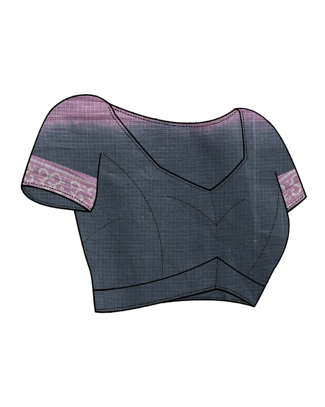 AZURE WHIMSY (BAGRU SILK COTTON SAREE)