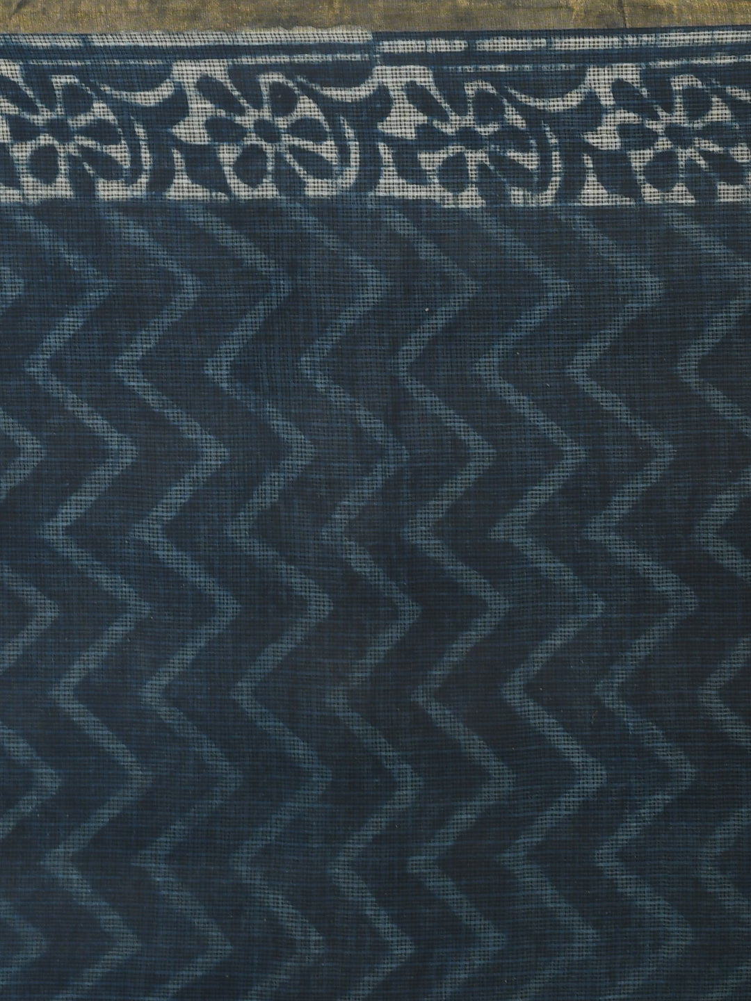 INDIGO REVERIE (BAGRU SILK COTTON SAREE)