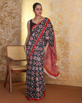 EBONY GRACE (IKKAT MUL MUL COTTON SAREE)