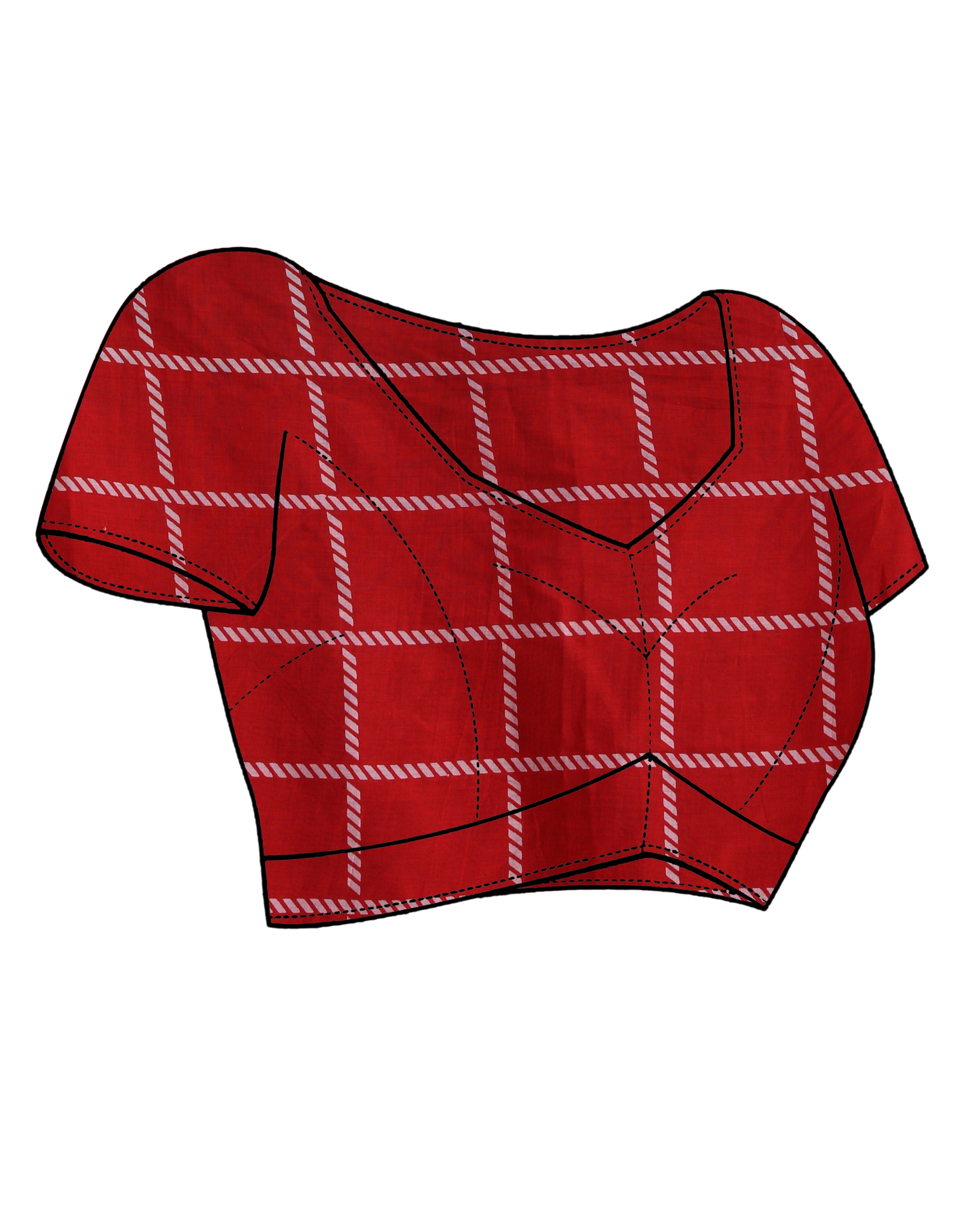 SCARLET FLAIR (BAGRU MUL MUL COTTON SAREE)