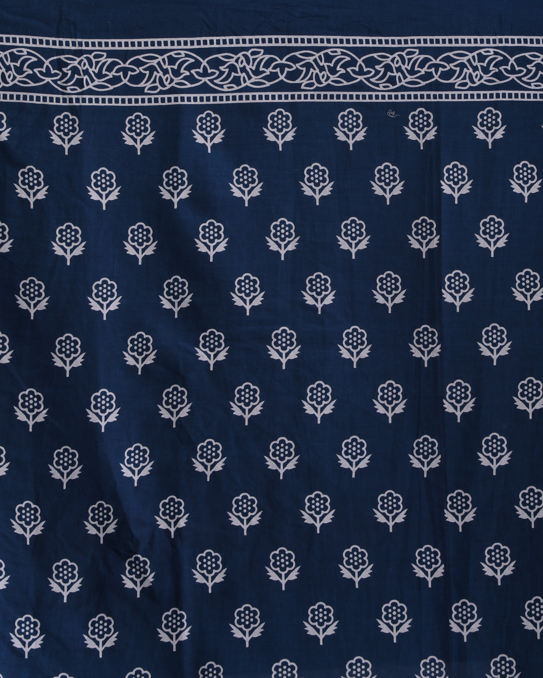 CERULEAN CLASSIC (BAGRU MUL MUL COTTON SAREE)