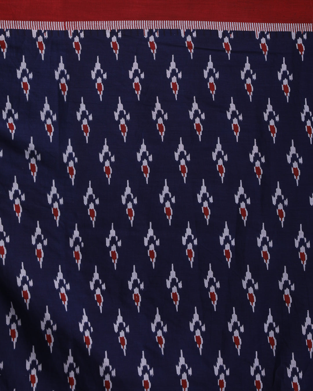 COBALT CHARM (IKKAT MUL MUL COTTON SAREE)