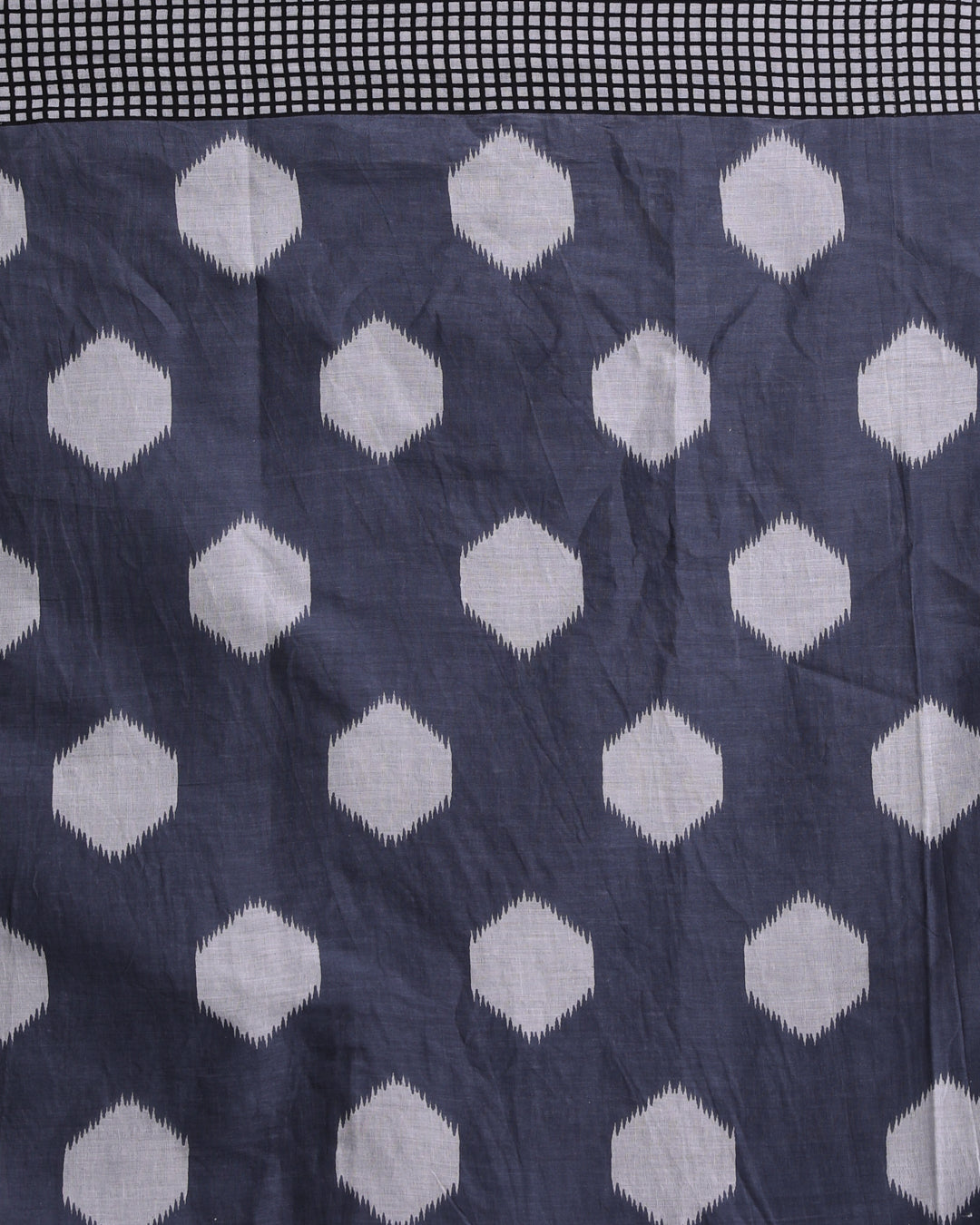 GREY HARMONY (IKKAT MUL MUL COTTON SAREE)