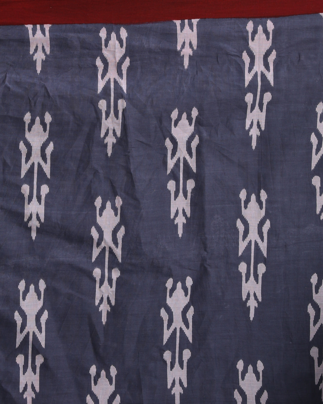 SLATE ELEGANCE (IKKAT MUL MUL COTTON SAREE)