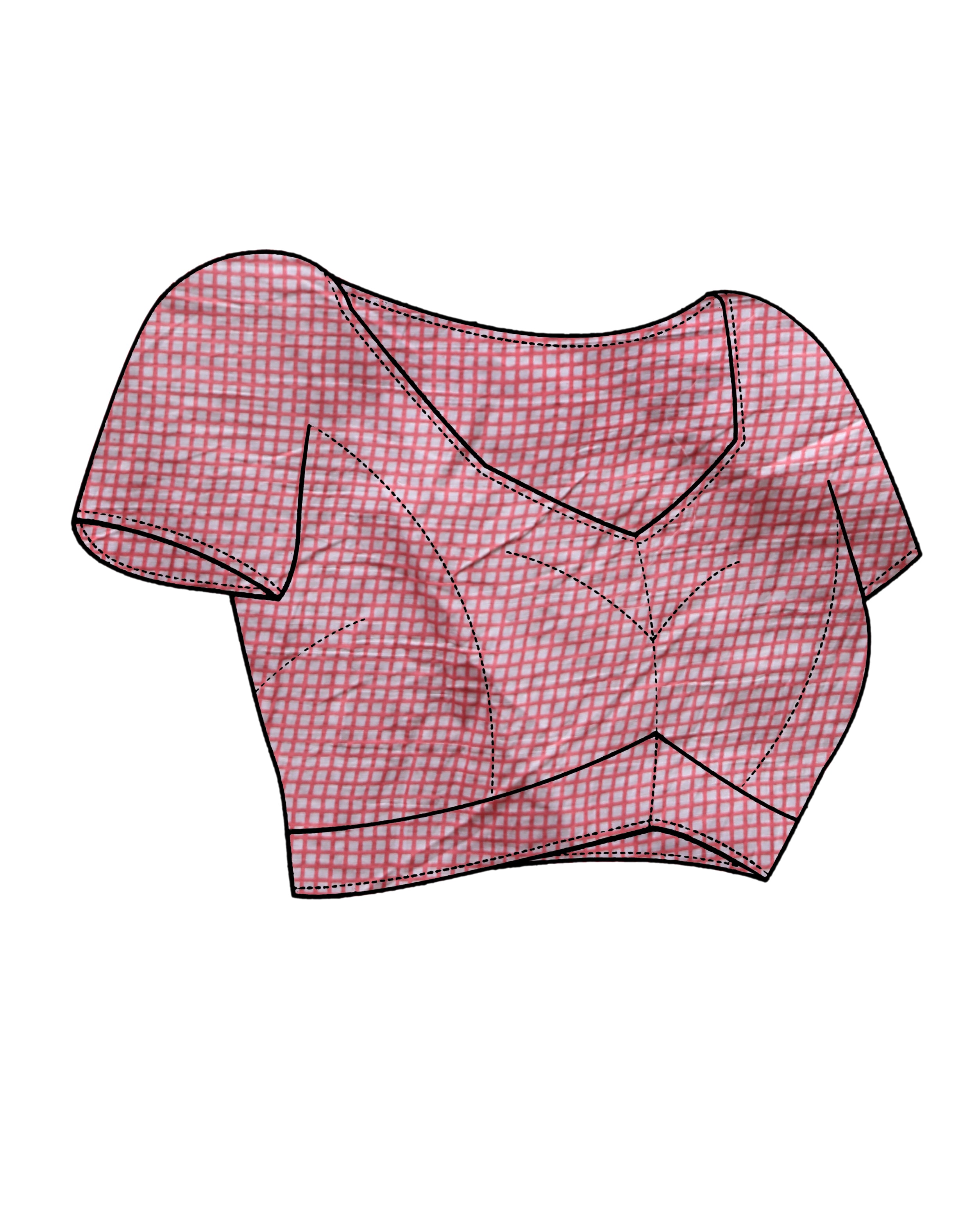 BLUSH RADIANCE (BAGRU MUL MUL COTTON SAREE)