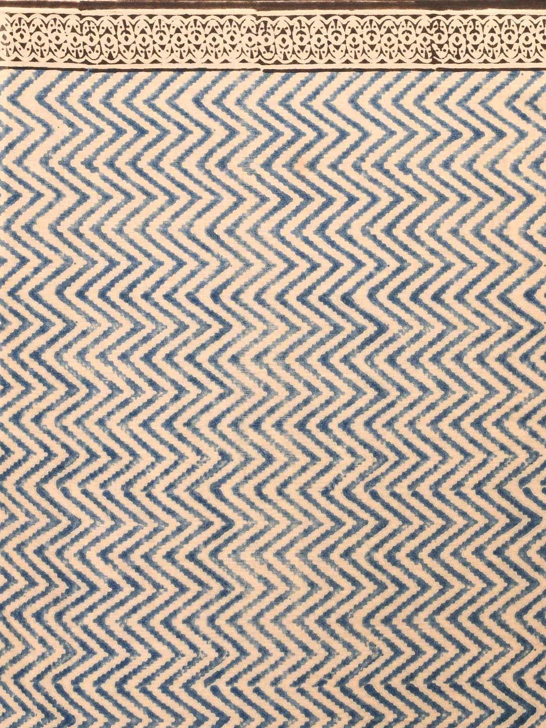 SILVER STRIPES (BAGRU 100% PURE COTTON SAREE)