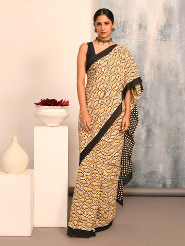 BAGRU GOLD (BAGRU 100% PURE COTTON SAREE)
