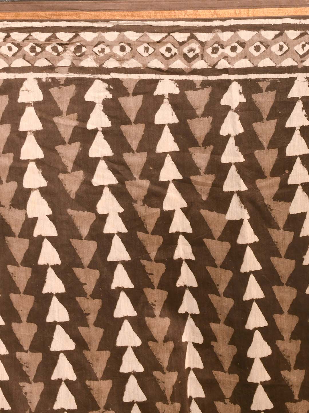 GREY SERENITY (BAGRU SILK COTTON SAREE)