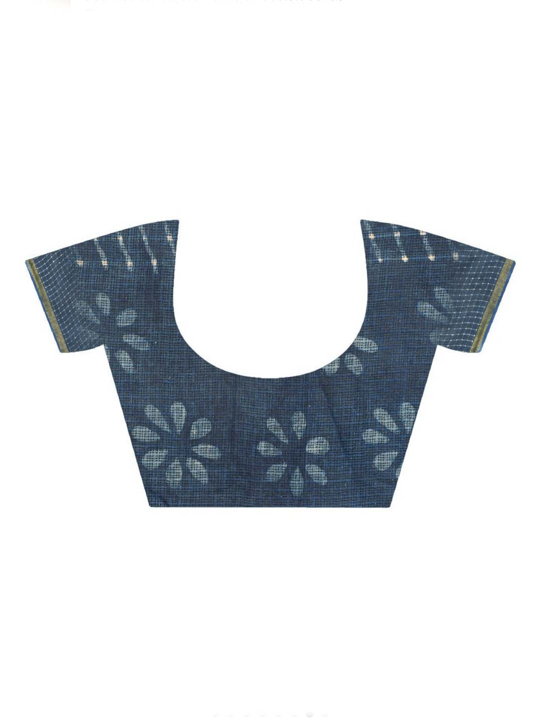 AZURE DREAM (BAGRU SILK COTTON SAREE)